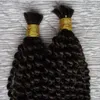 Massa brasileira Kinky Curly Pacotes Cabelo Humano trança 200g Cabelo Humano Para trança Não Acessórios do cabelo trança massa Bundle Sem Trama