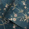 New American Pastoral Flower Design Bakgrund Vintage Style Bakgrundsbilder Roll Green Yellow Wall Paper Papier Peint