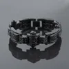 Hip hop fashion diamond-encrusted men's hip hop bracelet with cool and unique style