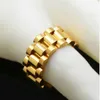 anillos chapados en oro 24k