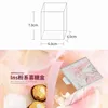 50pc süßer Tag rosa Hochzeit Square Candy Box Geburtstag Babyparty kostenlos Ribbon Schokoladen Geschenkboxen Party Souvenirs Gast Geschenke