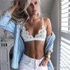 heilige sexy meisje beha bloemen kant vrouwen bralette vrouwen sexy bralette holle beha bralet vest crop top drie stuks