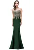 Plus Size Mermaid Evening Dress Gold Appliques Long Formal Women Party Prom Gowns Robe De Soiree Longue CPS262