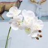 Simulation de fleur d'orchidée à tige courte en plastique, impression 3D, Phalaenopsis pour mariage, vitrine de maison, fleurs artificielles décoratives