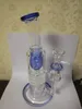 Tiktok Klein glass bong twitter glass Fab egg bongs Torus Recycler water pipes smoking water pipe Glass rig oil dab rigs 14mm joint