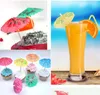 144Pcs Paper Cocktail Parasols Umbrellas Drinks Picks Wedding Event Party Supplies Holidays Cocktail Garnishes Holders Free Shipping