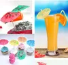 144 stks Papier Cocktail Parasols Paraplu's Drinks Picks Bruiloft Evenement Feestartikelen Holidays Cocktail garnituren Houders Gratis verzending