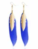 new hot Long feather earrings European and American style retro alloy tassel ornaments fashion classic elegant