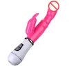 AA Designer Seksspeeltjes Unisex G-spot Vibrerende Dildo Vibrator 10 Snelheden Orale Clit Konijnenvibrators Intieme Stimuleren Massage Speeltjes Voor Vrouwen Sex Producten door DHL