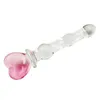 Crystal Glass Anal Butt Plug, Anal Onani Toys, Glas Dildo, Sexprodukt för Kvinnor S627