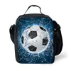 Football Lunch Bags Soccer Football Printing Kids Cooler Lunch Box Shoulder Bag Outdoor Picnic Storage Bags 18styles GGA1892