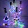 10 Led Solar Wine Bottle Stopper Copper Fairy Strip 와이어 야외 파티 장식 참신 나이트 램프 DIY 코르크 라이트 요정 문자열 L6932145