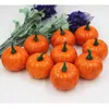 Mini Fall Pumpkins Set, Artificial Lifelike Simulation Decoration Fake Fruit House Kitchen Decor (16PCS)