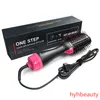 Hot Air Brush 2 in 1 Hair Combs Salon Multifunction roll straight dual purpose Blow comb Negative ion hot airs Styler Use Free DHL