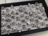 Groothandel retro punk dier gemengde stijl antieke zilveren ringen persoonlijkheid sieraden ringen voor man vrouwen sturen willekeurig