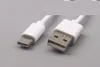 Kablo Şarj 2.0A 1M 3 ft Tip C tarihi 60 Adet Saf Bakır USB 3.1 Siyah Beyaz 100pcs / lot