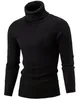 2020 New Spring Autumn Mens Designer Pullover Sweaters High Collar Solid Color Simple Twist Knitwear Bottoming Shirt Turtle Neck Casual Tops