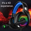 ل PS4 Gaming luminous Led Headphones 4d Stereo Rgb Marquee Ear Headset With Microphon for Xbox One / Laptop/Computer Tablet Gamer A20