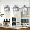 Creative Crystal Led Chandelier Pingente Lâmpada E14 Lâmpadas de Pingente de Brilho Industrial para Cozinha Decorativa Luminária de Luminária