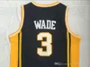 Marquette Golden Eagles #3 College College Basketball Jerseys Dwyane #25 Wade Richards High School Ed Jersey