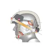 Airsoft Gear Tactical Fast Helmet Inner Mount Head Cingulate Hängande system Ring Liner Locking Strap System NO01-124