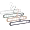 9-gat ruimtebesparende hanger 360 roterende magische hanger multifunctionele opvouwbare hanger garderobe drogende kleding opslag 50pcs EEA1420-4