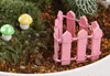 10 * 3 cmミニフェンシングフェンスフェアリーガーデンミニチュアGnome Moss Terrariumsデスクトップボトル庭用樹脂工芸品の装飾