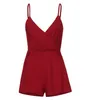 Kvinna nyligen design kvinnor rem ärmlös chiffong party jumpsuit rompers playsuit