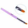 Na024 7pcs / lot akryl nagelborste UV Gel 3D Nail Art Brush Pennor Nail Polish Målning Ritning Borstar Manikyr Verktyg Set Kit