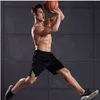 Men Running Shorts Stripe Zip Pocket Gym Tennis Shorts Quick-Drying Training Fitness Basketball Loose Sport Plus Size