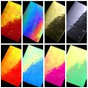16 adet / grup Lazer Renkli Nail Art Sticker 3D Kelebek Yangın Alev Yaprak Holografik Çiviler Folyo Etiketler Çıkartmaları DIY Glitter Süslemeleri