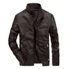 FGKKS automne hiver veste en cuir hommes coupe-vent en cuir vestes hommes Pu moto mode hommes vestes