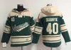 Sudaderas con capucha para hombre Minnesota Wild Hockey Jerseys 9 Mikko Koivu 11 Zach Parise 40 Devan Dubnyk 22 Niño Niederreiter Sudadera con capucha Jerseys