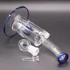 Upgrade Arm Drzewo Perc Perkolator Glass Water Rury Waishs Blue Heady Dab Rig Chicha z miską 14mm