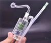 Große, beliebte Mini-Glas-Ölbrenner-Wasserbong für Dab-Rigs, Bongs, spiralförmige Rauchwasserpfeife mit 10 mm Glas-Ölbrennerrohr und Schlauch