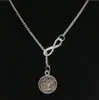 Mode chaude 5 pièces/lot haute qualité Antique argent infini arbre de vie pendentif à breloque collier bijoux à bricoler soi-même cadeau-83