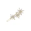 European and USA Fashion Hair Pins Decorations Accessories Wholesale Crystal Star Shaped Hairs Clips for Women Girls