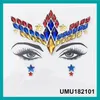 Tattoo Face Jewel Sticker for Women Party Holiday Eyebrow Crystal Eyes Sparkling Gems 3D Glitter Body Art Stage Makeup Deco 3pcsl2480302