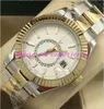 ساعة فاخرة 4 Style 326933 Sky Sweller Gmt Working Steel 18k Gold 40mm Watches Luminous 326938 326935 Fashion Mens Watch Watch Watch