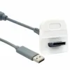 2パック1.8m USB充電器ケーブルマイクロソフトXbox360ワイヤレスゲームパッドコントローラーグレー