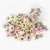 2 cm mehrfarbige Gänseblümchen-Blütenköpfe, Mini-Kunstblumen aus Seide für Kranz, Scrapbooking, Heim- und Hochzeitsdekoration, GB737