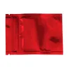 75x10cm 100pcslot光沢のある赤いグリップシールパックバッグセルフシールマイラーフォイルフードストレージバッグ