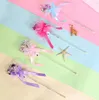 パーティーライトアップマジックワンドグロースティックウィッチウィザードクリアハート形LEDワンドレイブおもちゃの誕生日の王女の王女のドレスアップ小道具ギフト
