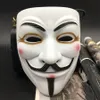 V För Vendetta Mask Man Kvinna Party Dekorationer Masker Full Face Masquerade Masks Movie Props Mardi Gras Skrämmande Skräck Kostym Mask RRA2021