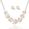 Set di gioielli da sposa in cristallo di lusso Orecchini per diamanti a piaciere