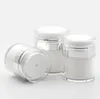 15 30 50G Pearl White Akryl Airless Jar Round Cosmetic Cream Jar Pump Cosmetic Packaging Bottle9142611