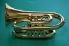 Verkoop Mini Jupiter JPT416 BB Pocket Trumpet Gold Brass Musical Instrument met Case Accessories 6932232