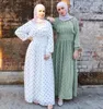 Odzież Etniczna Moda Ramadan Fala Drukowana Abaya Hidżab Sukienka Muzułmańska Kobieta Był Cienki Caftan Turecki Islamski Kaftan Robe Musulman Abaas F13