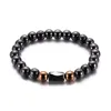 terapia del braccialetto del filo di ematite magnetica nera Bracciali di perline sani bracciali da donna braccialetti gioielli di moda volontà e sabbia 320288