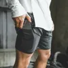 7 cores homens respirável shorts ginásio esportes correndo Calças curtas de secagem rápida ginásio de fisiculturismo executando shorts apertados